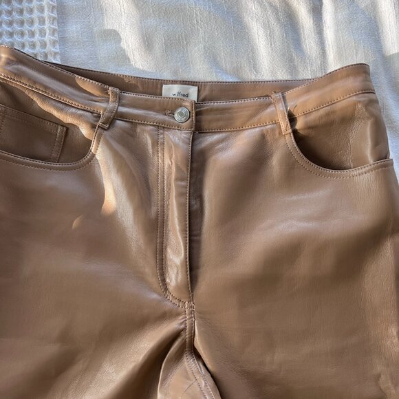 Aritzia Melina Straight Leg Faux Leather Pant - Picture 5 of 11